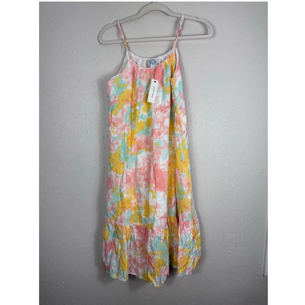 NWT Blue Rain Tie Dye Dress Womens Size Small